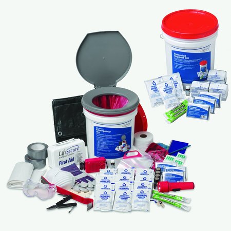 LIFESECURE Complete 25-Person 1-Day Shelter-In-Place Combo Emergency Kit 31024